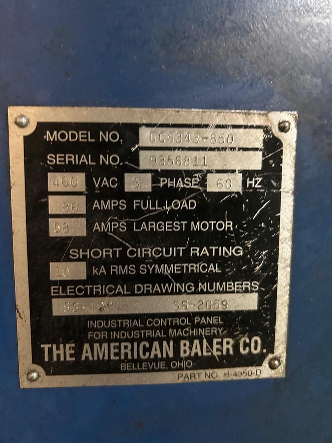 Refurbished 2011 American Baler DC6343-850