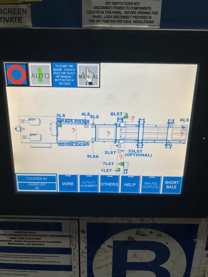 Used Balemaster 4925-G-8 Auto-tie Horizontal Baler
