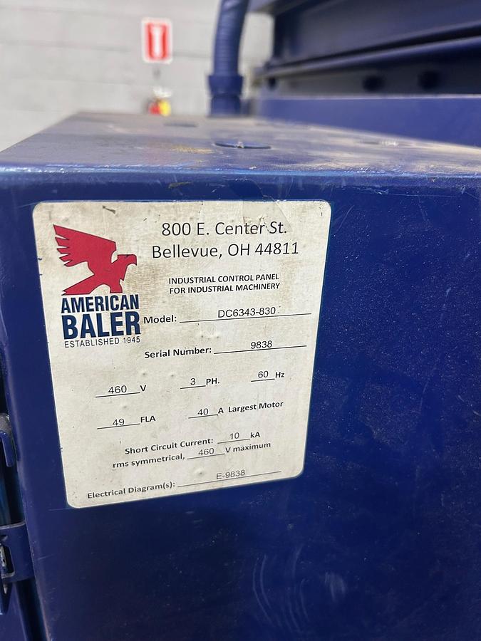 Refurbished American DC6343-830 Horizontal Auto-tie Baler