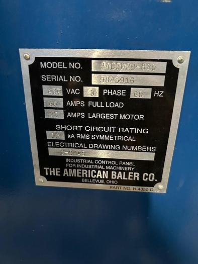 Used Used American PAC3029-820 Auto-tie Baler