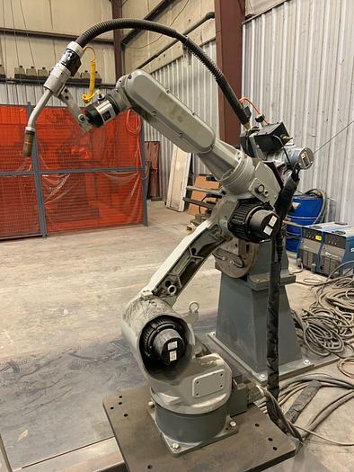Used (2) Motoman UP6 Weld Cell with Rotary Trunion Tables