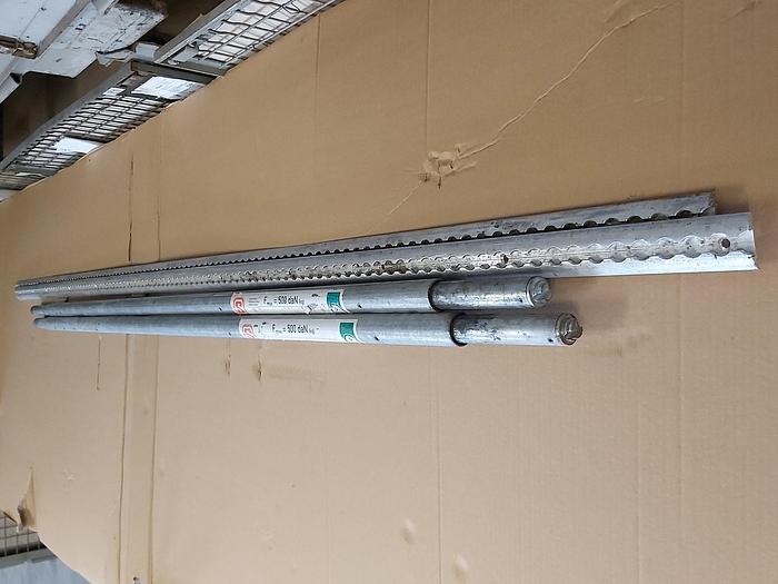 Gebraucht 2 Stück Rundsperrbalken + Airlineschienen S, 2000-2400mm, 500kg, St/Alu, Dekra,  gebraucht