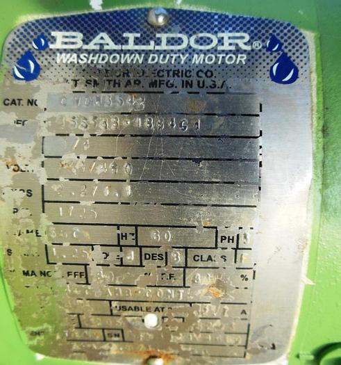 Used Pump, Positive, Waukesha, Mdl 10, S/st, 3/4 HP, 1" #S735573