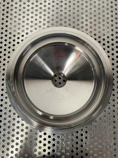 Used Stainless Steel Cylindrical 1 1/2" Sanitary Fitting to 8 1/2" OD Connection