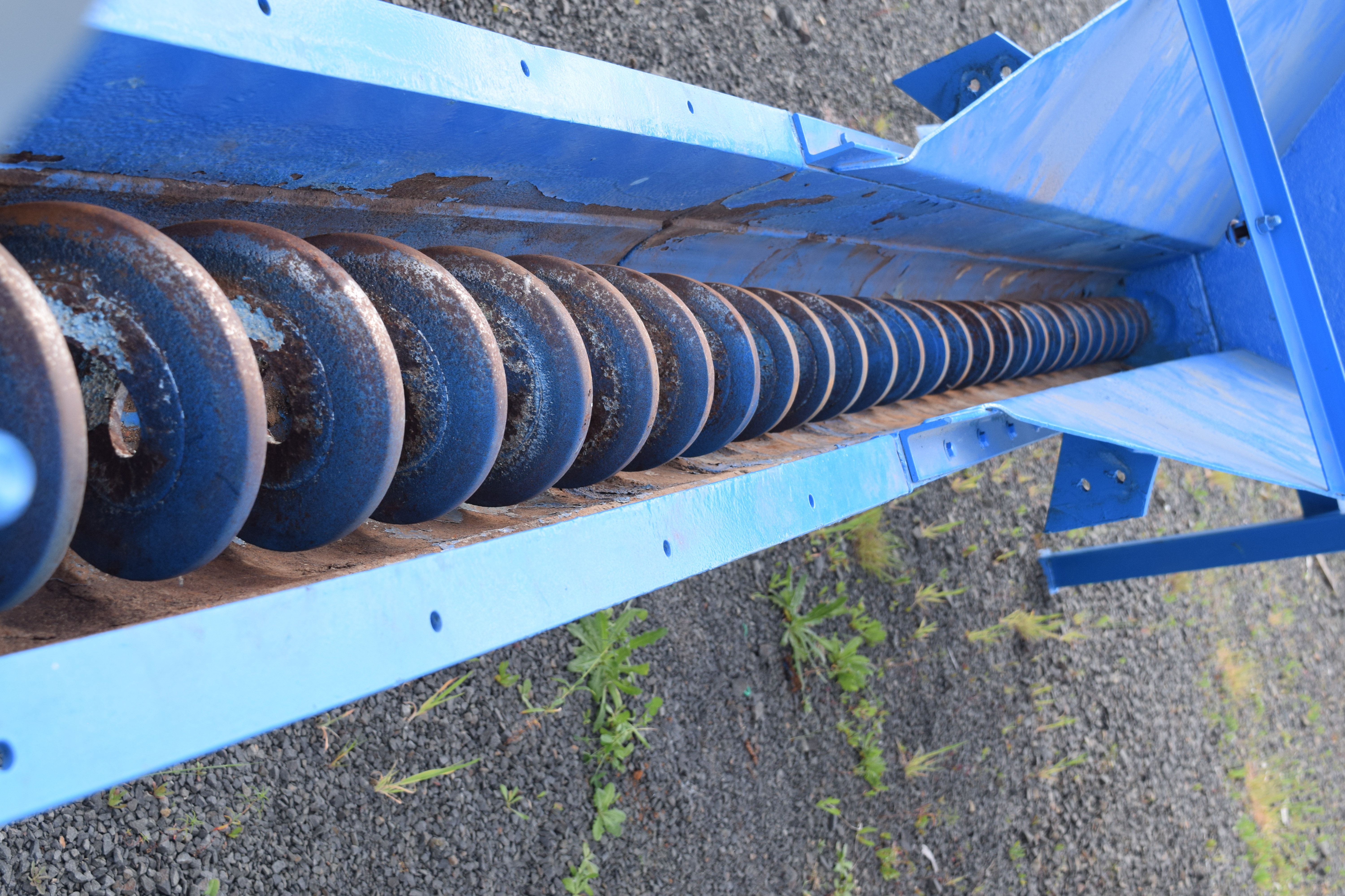 Used shaftless screw conveyor, shaftless spiral conveyor, shaftless tapered screw auger, used 10″ shaftless screw conveyor, hollow screw conveyor, used spiral screw auger conveyor.
