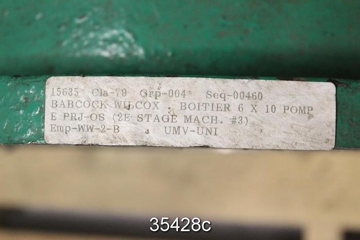 Used Babcock & Wilcox PRJ-0S 6x10 Pump Casing #35428