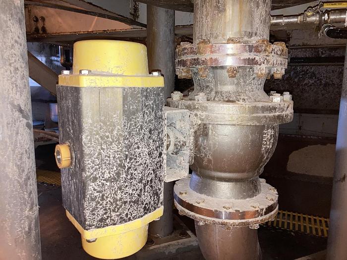 Used 10" STAINLESS BALL VALVE