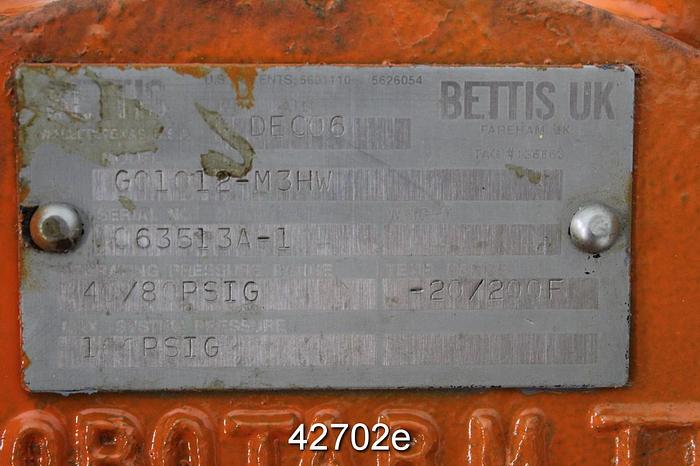 Unused Bettis UK G01012-M3HW 20" Hand Operated V-Ball Valve #42702