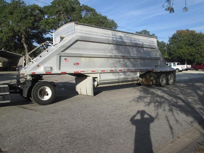 Used 2014 Travis S102 Aluminum Bottom Dump Trailer