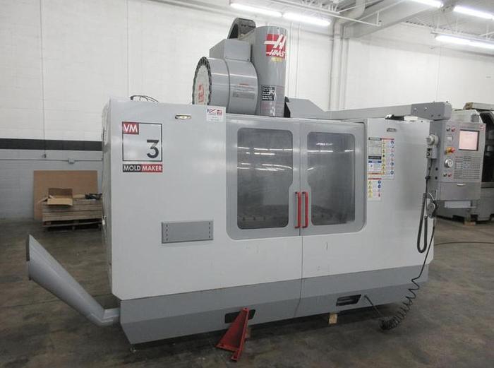 Used 2005 HAAS VM-3 CNC Vertical Machining Center w 24+1 Side Mount Tool Changer, Haas Probing System w Tool Presetter & Part Probe