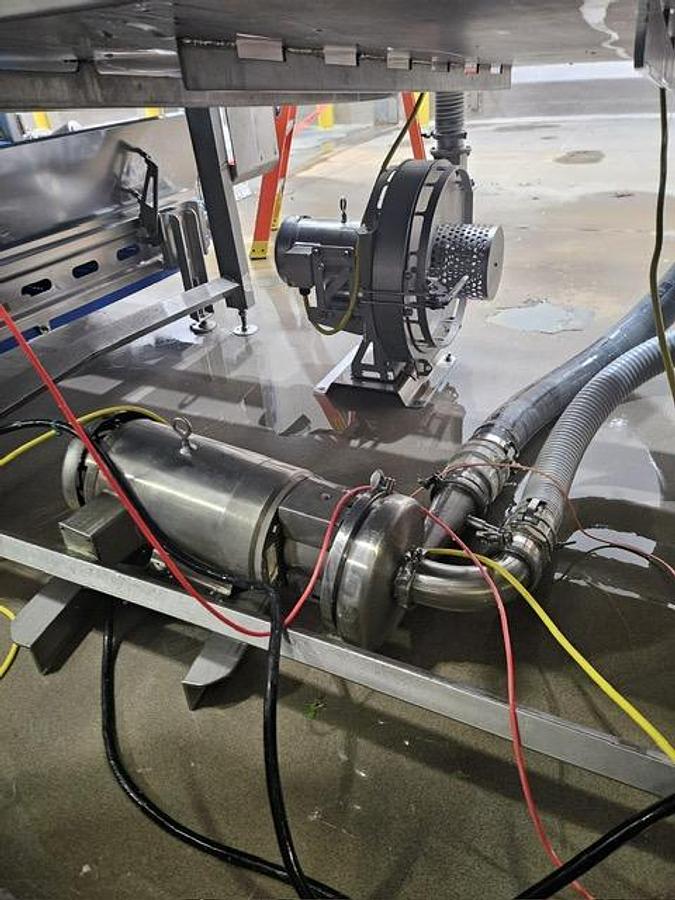 Used HMI / Heinzen Two-Stage Jacuzzi-Style Produce Wash Line