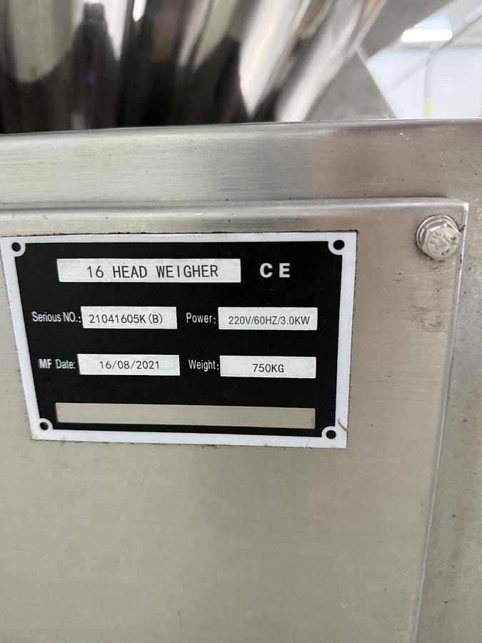 Used 2021 Smart Weigh Pack 16 Head Weigher