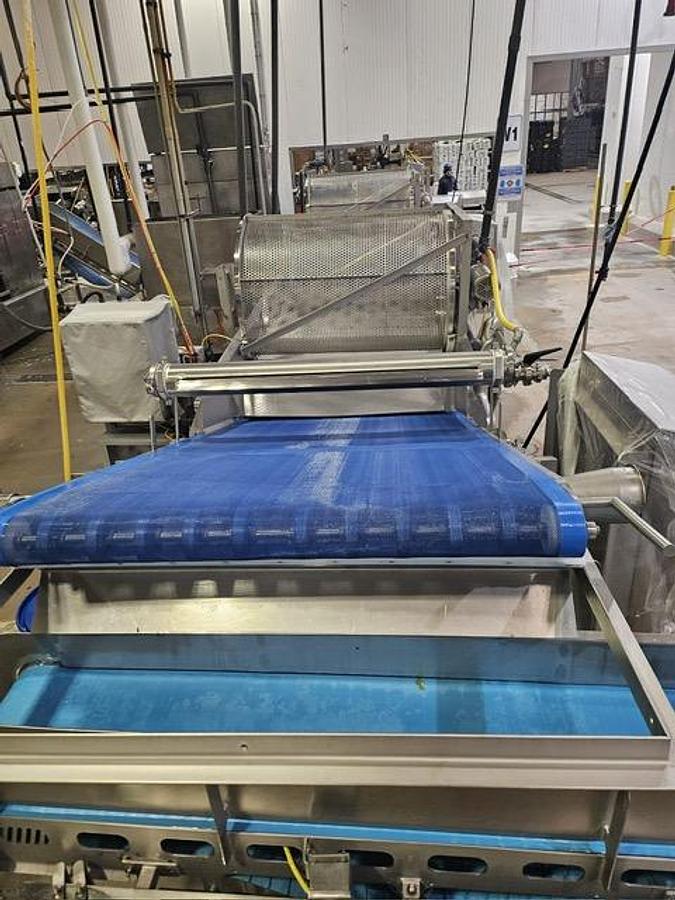 Used HMI / Heinzen Two-Stage Jacuzzi-Style Produce Wash Line