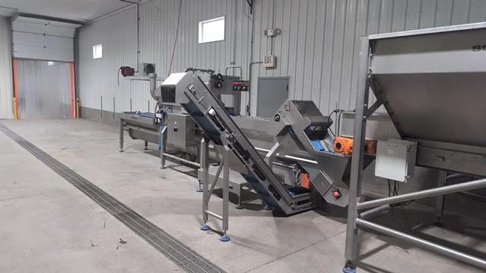 Used 2022 Sormac Onion Peeling Line With USM S100 Peeler