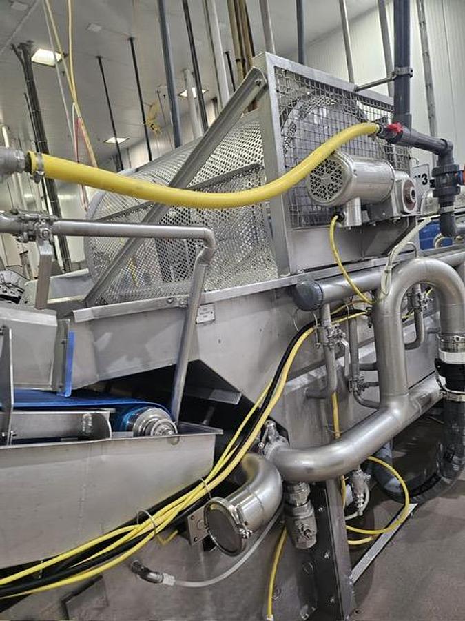 Used HMI / Heinzen Two-Stage Jacuzzi-Style Produce Wash Line