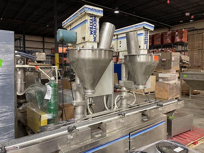 Used Mateer Dual Head Auger Filler