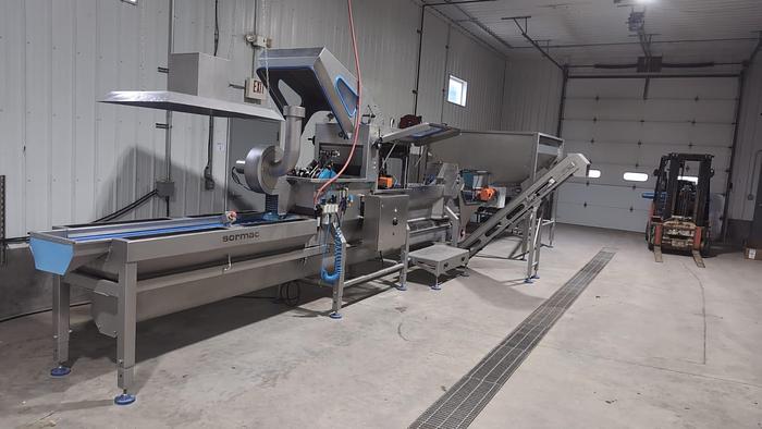 Used 2022 Sormac Onion Peeling Line With USM S100 Peeler