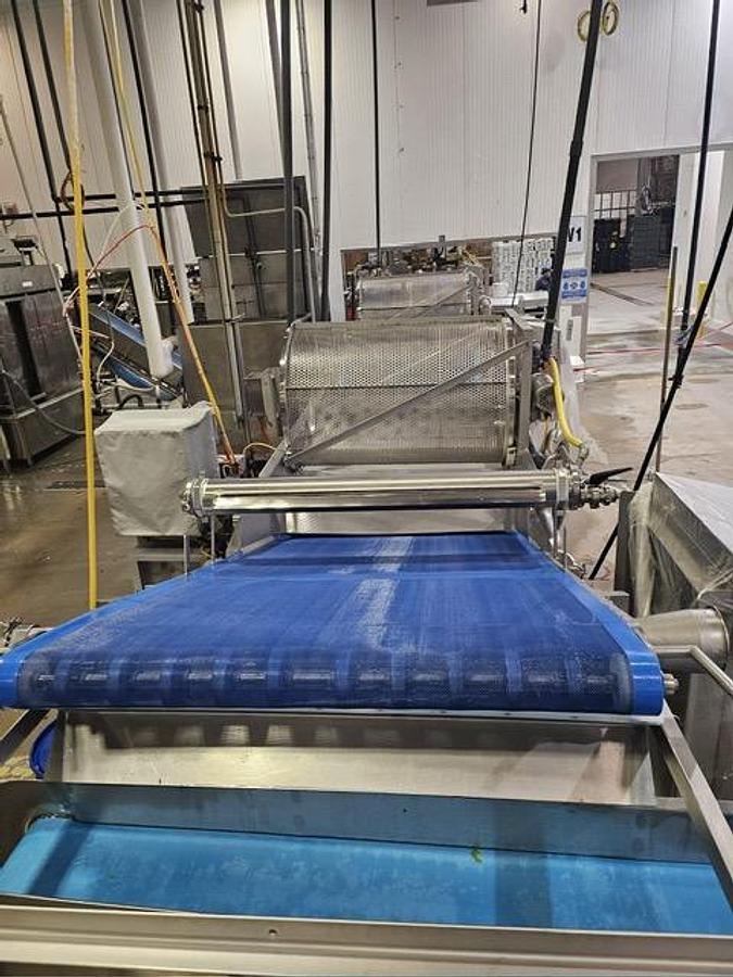Used HMI / Heinzen Two-Stage Jacuzzi-Style Produce Wash Line