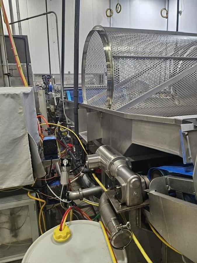 Used HMI / Heinzen Two-Stage Jacuzzi-Style Produce Wash Line