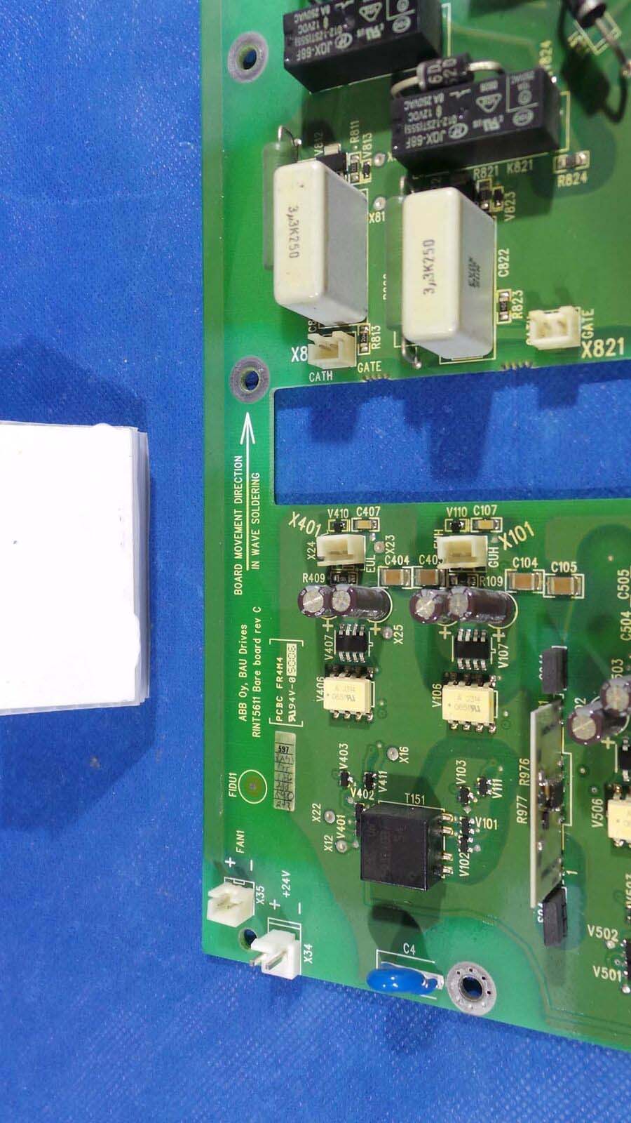 Used ABB  TiNT-5611C Board, BAU Driver Board TiNT-5611C / Rev C/ ABB AC 800 Inverter