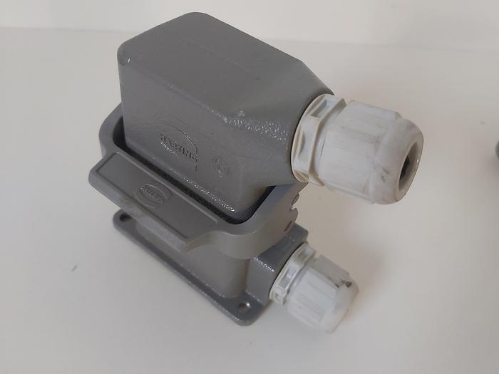 Gebraucht 4 Stück Industrie Stecker u Steckdosen, 6p., Harting neu und gebraucht