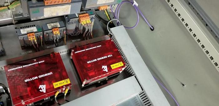 Used 62" ASHE INSPECTION SLITTER REWINDER