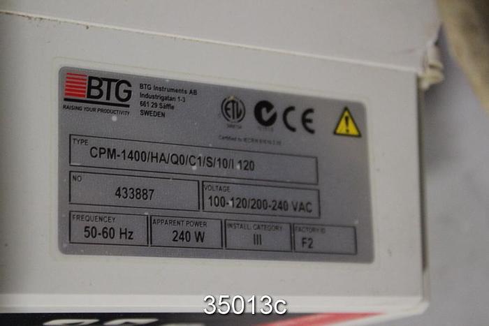 Used BTG MEK-3000 TwinTorque Consistency Transmitter, CPM Communication Platform #35013