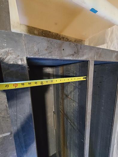 Used Polypro Tank Counter Flow Rinse side and bottom support 70" x 28" x 29" Plating