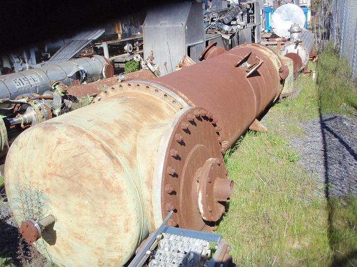 Used Heat Exchanger, Shell & Tube, 3800 SF, S/st, #Z419500