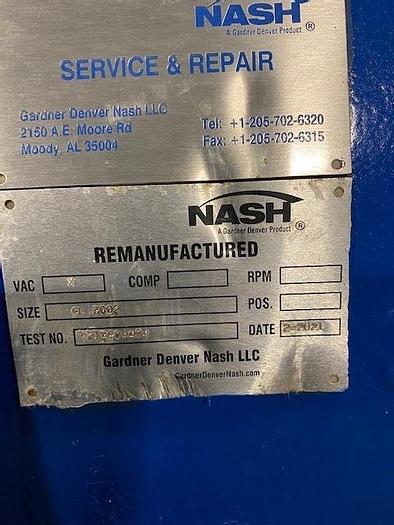 Used NASH CL3002 VACUUM PUMP