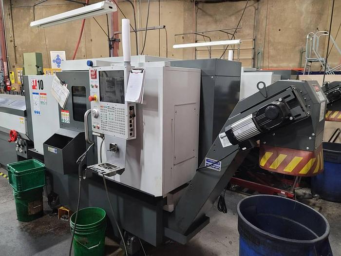Used 2021 HAAS ST-10 CNC Turning Center with Parts Catcher/Tool Presetter/ Bar Feeder