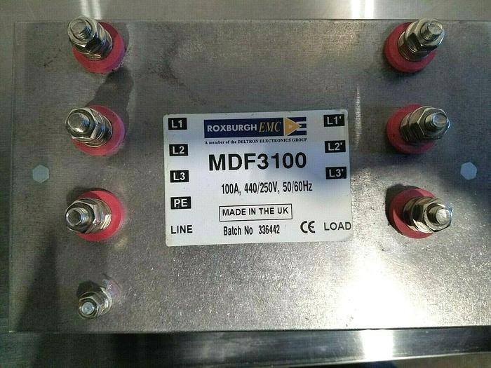 Used Roxburgh EMC MDF3100 Motor Drive Filter 100 AMP 3 Phase NEW!!