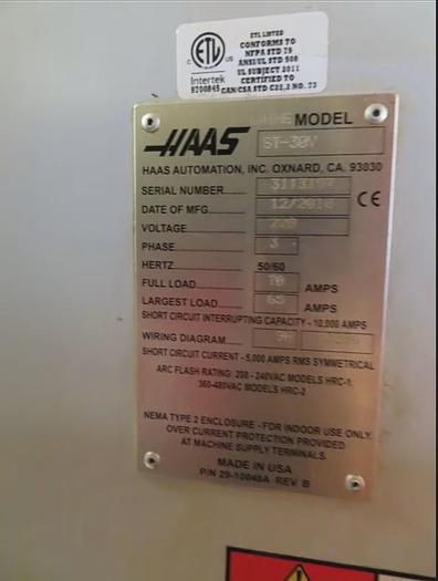 Used 2018 HAAS ST-30Y CNC Turning Center With Live Tooling