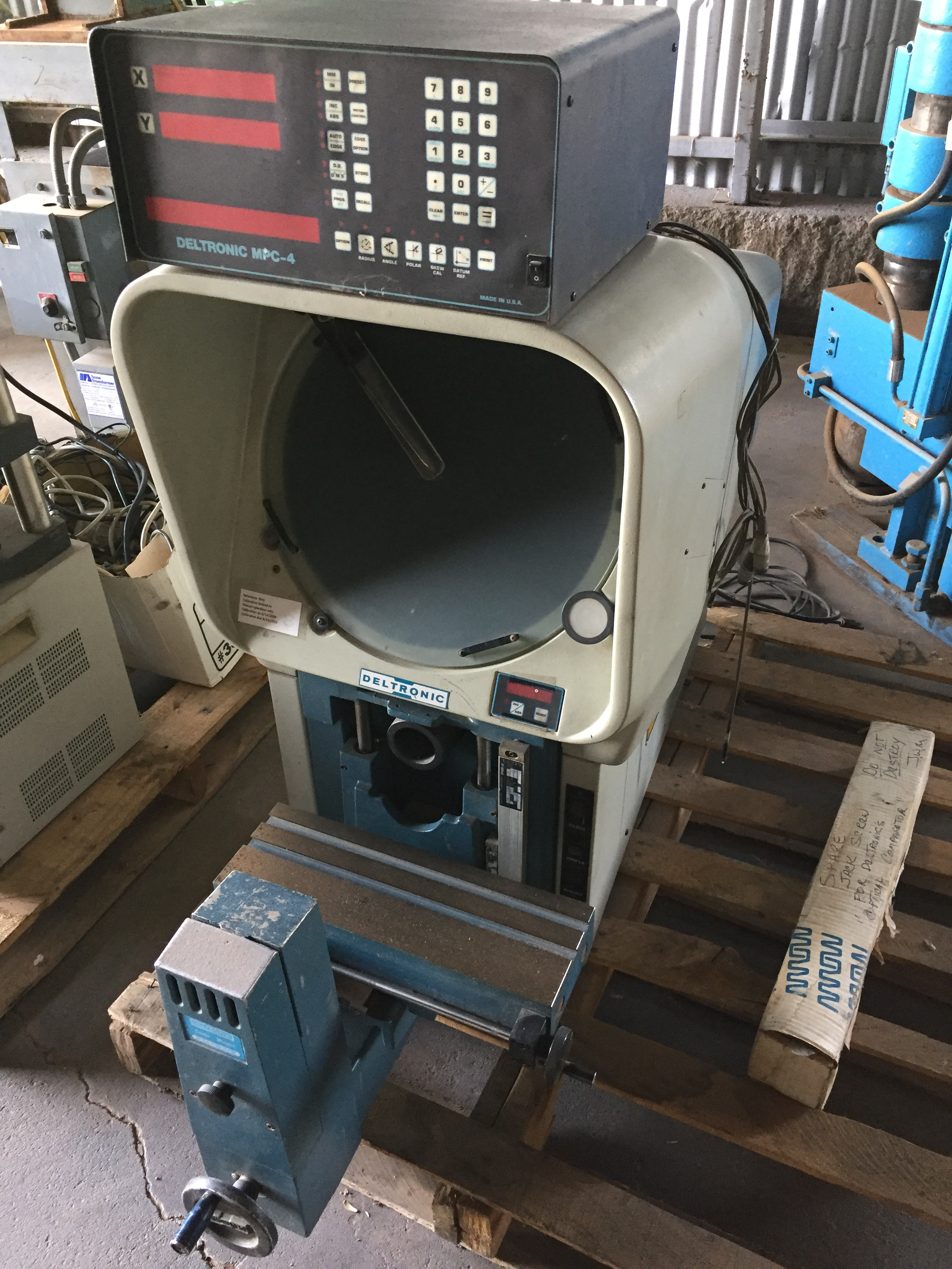 Used 14” Deltronics Mdl. DH-14 Optical Comparator