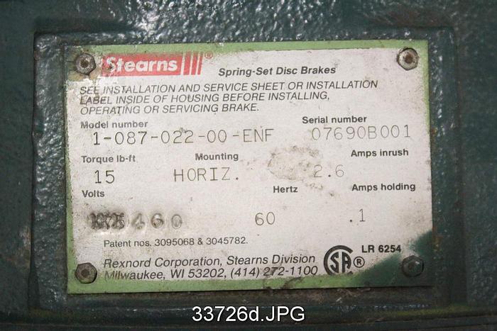 Used Hercules Syncrogear Reducer, 86.5/1 Ratio #33726