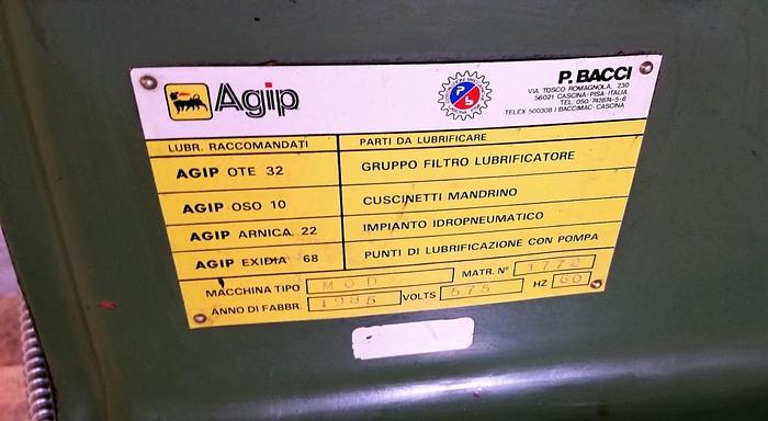 Used 1985 *SOLD* Mortiser, Double side, Slot - Bacci MOD
