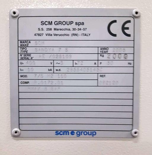 Used 2005 SCM Italy SCM Sandya 7s M2 110 Wide Belt Sander