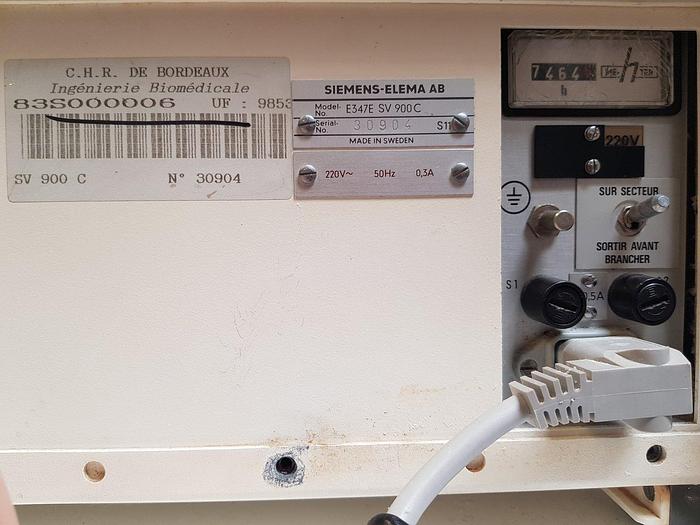 Gebraucht Siemens Elema AB Servo Ventilator 900 C Beatmungsgerät auf Trolley