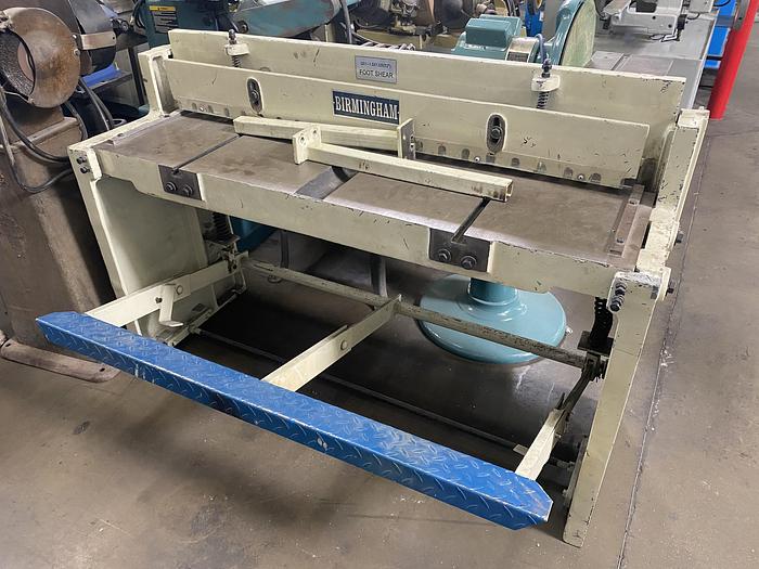 Used BIRMINGHAM FOOT STOMP SHEAR 16 GA. X 4' MODEL 0-5216-C #6141