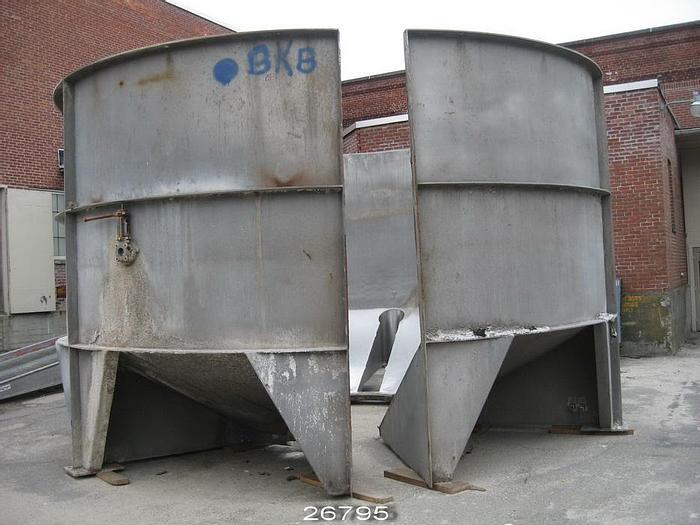 Used Voith Morden 54/43 HOAGV Pulper, 17.5 Feet Diameter (2000 Cubic Feet) All 316L Stainless Steel Tub. Voith Gv-15 Gear Drive With 400 Hp Motor. 200 Rpm Hog Style Stainless Steel Rotor. Extraction Plate Has 0.75" Diameter Holes. New In 1989. #26795