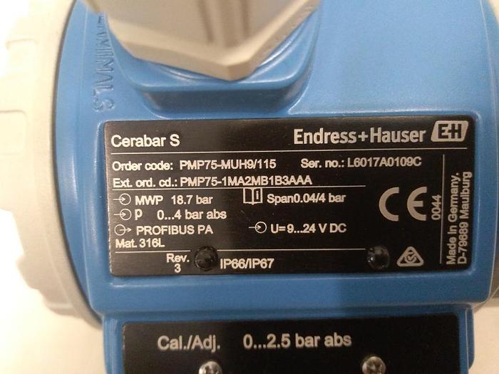 Drucktransmitter Cerabar S, PMP75-MUH9/115, Endress und Hauser, Eex, neu