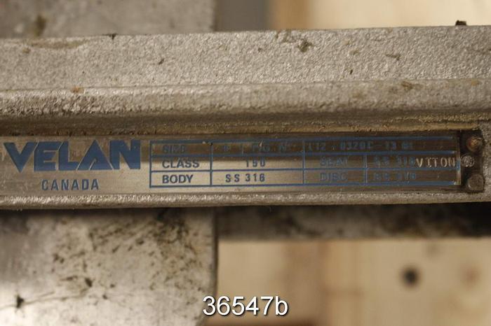 Used Velan 4" Hand Operated Knife Gate Valve #36547