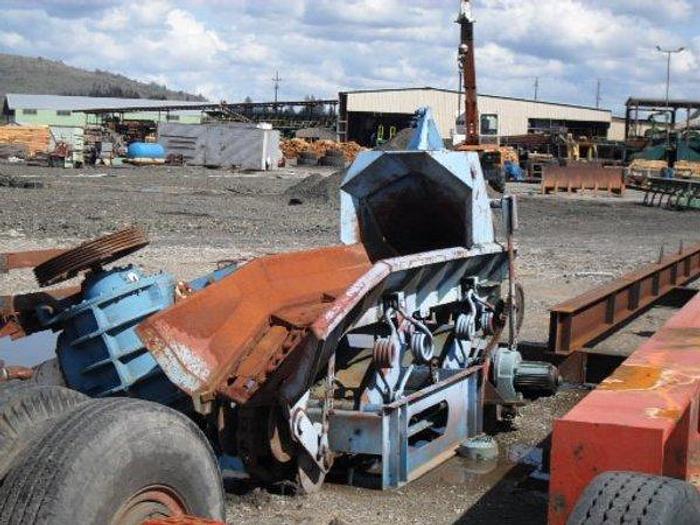 Used 18" Cambio Debarker c/w LSI Feedworks