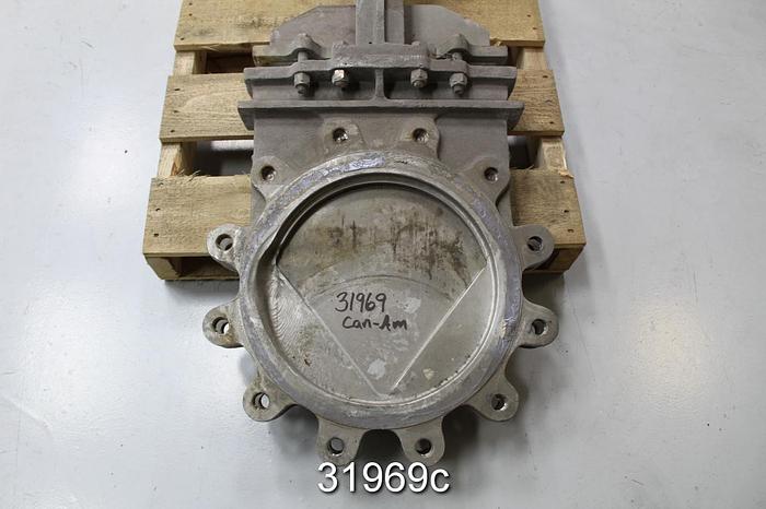 Used Rovalve 14" V-Port Hand Operated Knife Gate Valve #31969