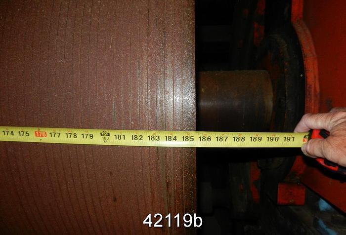 Used Beloit Reel, 185" Drum Face With Spools and Controls #42119