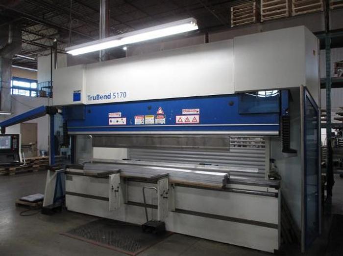 187 TON X 13'11", 2007 TRUMPF TRUBEND 5170S, CNC PRESS BRAKE