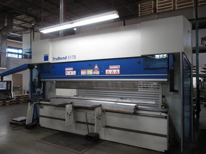 Used 187 TON X 13'11", 2007 TRUMPF TRUBEND 5170S, CNC PRESS BRAKE