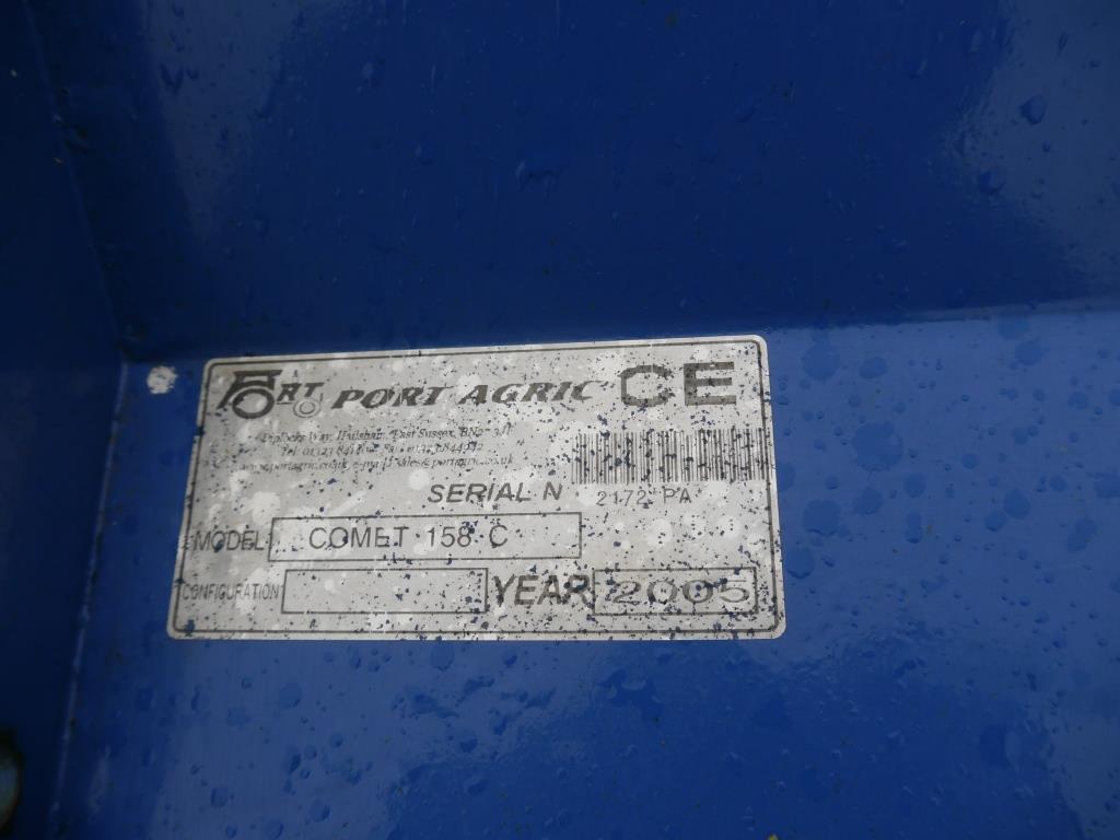 Used Port Agric Comet 158C Flail Mower