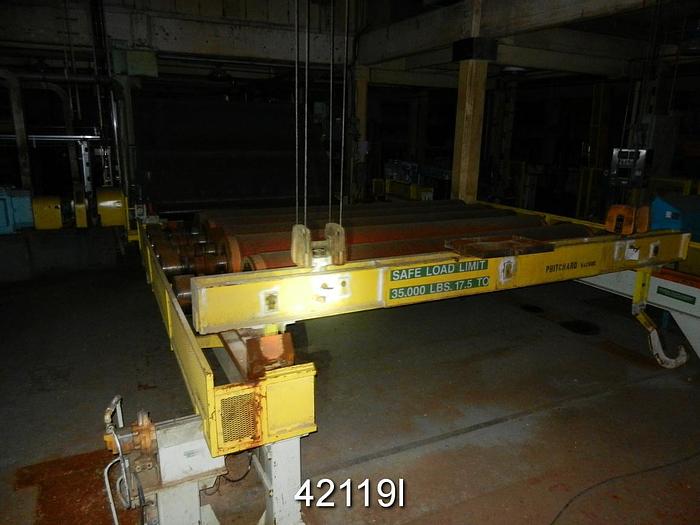 Used Beloit Reel, 185" Drum Face With Spools and Controls #42119