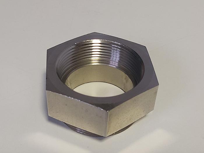 4 Stück Reduktion, MS vernickelt, mit O Ring, M40/Pg29, Agro neuwertig